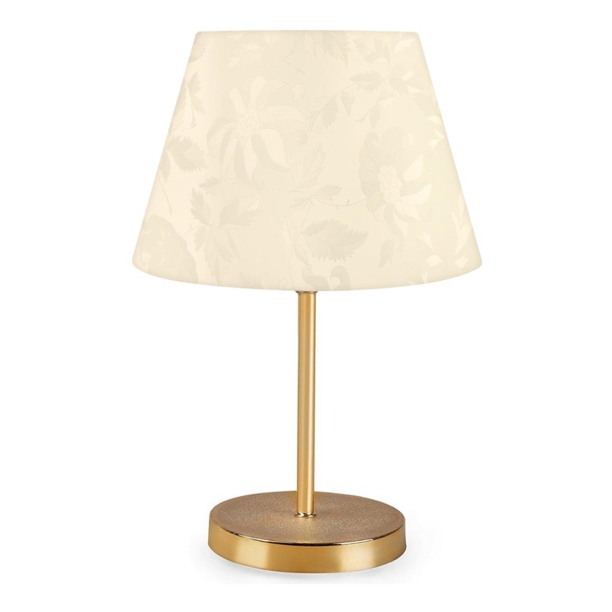 Lampe de table AYD 1xE27/60W/230V beige/doreé