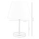 Lampe de table AYD 1xE27/60W/230V blanc/doré