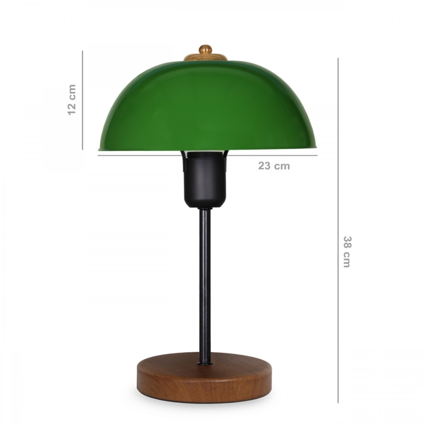 Lampe de table AYD 1xE27/60W/230V verte