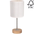 Lampe de table BENITA 1xE27/60W/230V 30 cm chêne – FSC certifié