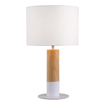 Lampe de table CARROL 1xE27/40W/230V blanche/marron