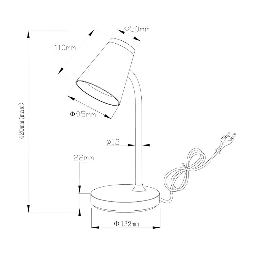 Lampe de table CHICO LED/4,5W/230V noir
