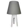 Lampe de table CONE 1xE27/60W/230V blanc/gris