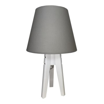 Lampe de table CONE 1xE27/60W/230V blanc/gris