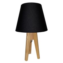 Lampe de table CONE 1xE27/60W/230V pin noir