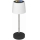 Lampe de table d'extérieur rechargeable LED RGBW tactile et dimmable — 2 W, 5 V, IP44, 1200 mAh — gris