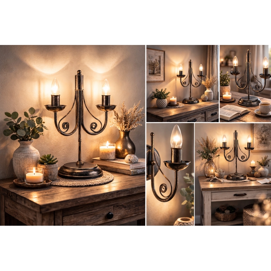 lampe de table DONATO 2xE14/40W/230V