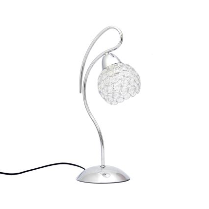 Lampe de table DORA 1xE27/15W/230V chrome brillant/transparent