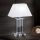 Lampe de table en cristal VERONIQUE 1xE27/60W/230V blanc/chrome