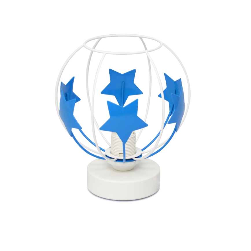 Lampe de table enfant STARS 1xE27/15W/230V bleu/blanc
