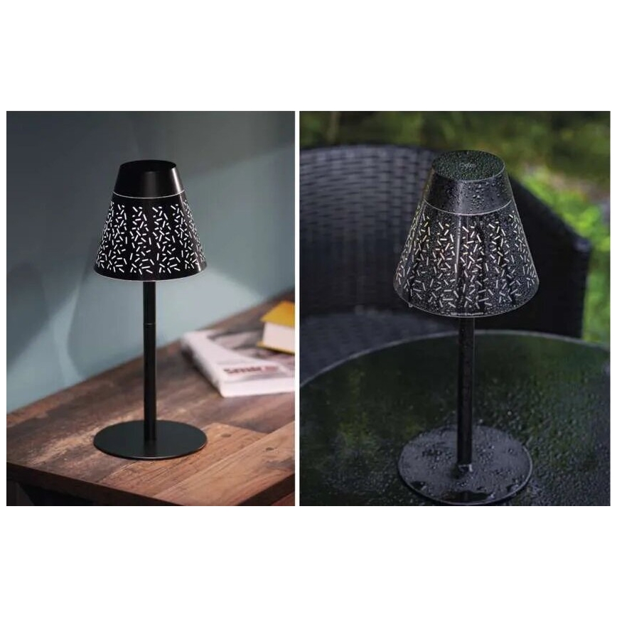 Lampe de table extérieur à intensité variable rechargeable LED/4,2W/5V 2200mAh IP44