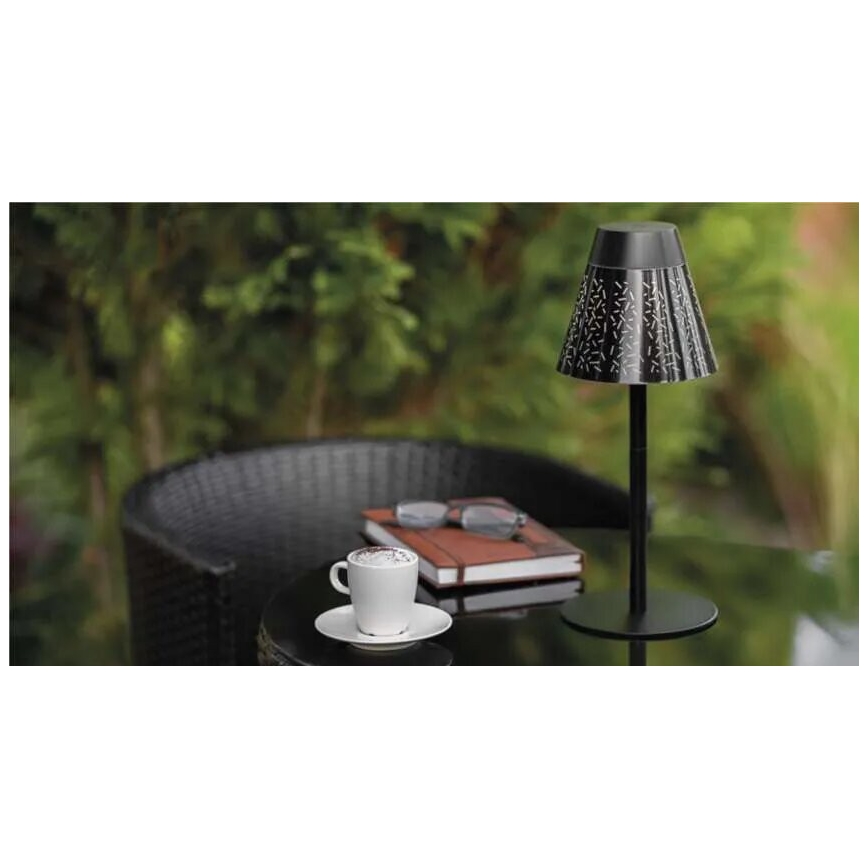 Lampe de table extérieur à intensité variable rechargeable LED/4,2W/5V 2200mAh IP44