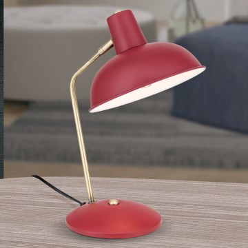 Lampe de table FEDRA 1xE14/40W/230V rouge/laiton