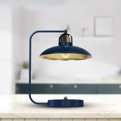 Lampe de table FELIX 1xE27/60W/230V bleue