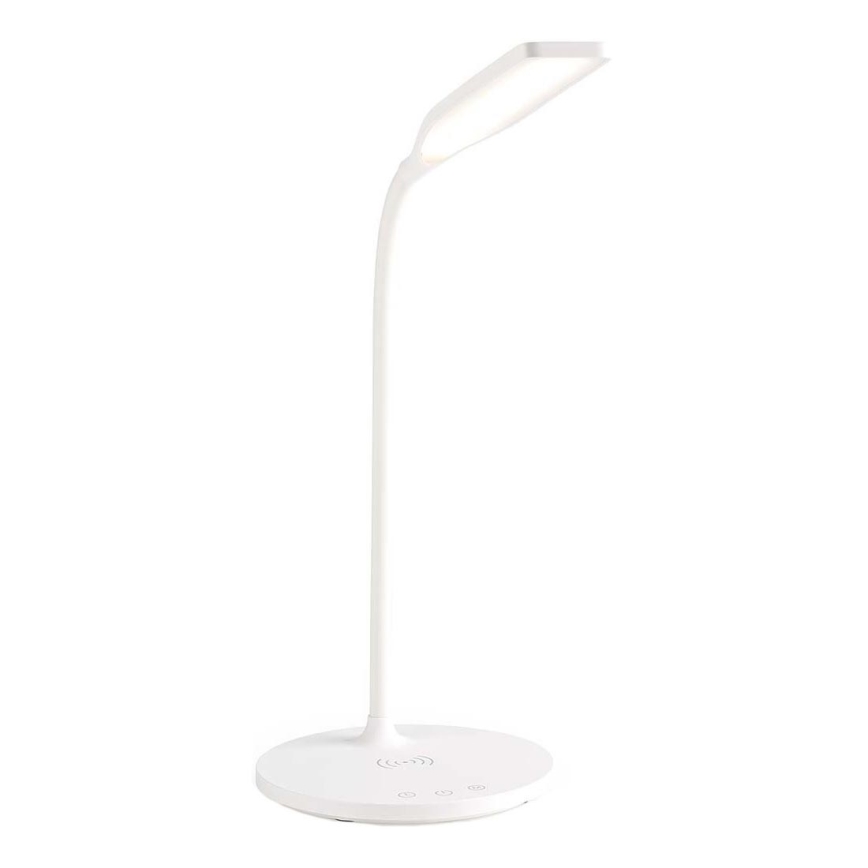Lampe de table flexible à intensité variable avec recharge sans fil 15W Qi LED/5,5W/230V 2700-6500K blanc