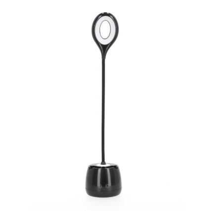 Lampe de table flexible à intensité variable et rechargeable LUSIA LED/5W/5V 3000/4000K 1200 mAh noir