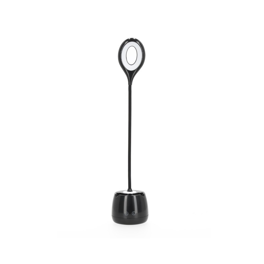 Lampe de table flexible à intensité variable et rechargeable LUSIA LED/5W/5V 3000/4000K 1200 mAh noir