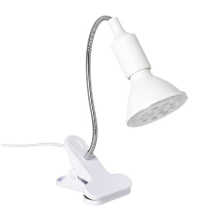 Lampe de table flexible avec pince pour la culture des plantes PLANTY 1xE27/30W/230V blanc