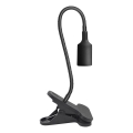 Lampe de table flexible avec pince pour la culture des plantes PLANTY 1xE27/30W/230V noir