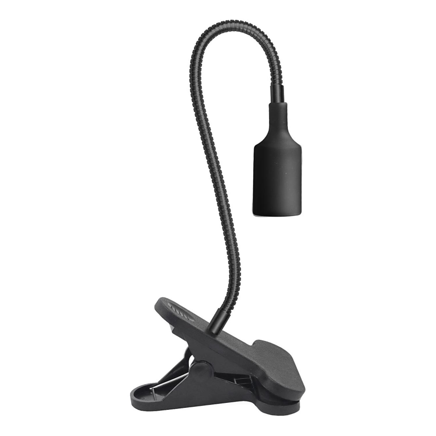 Lampe de table flexible avec pince pour la culture des plantes PLANTY 1xE27/30W/230V noir