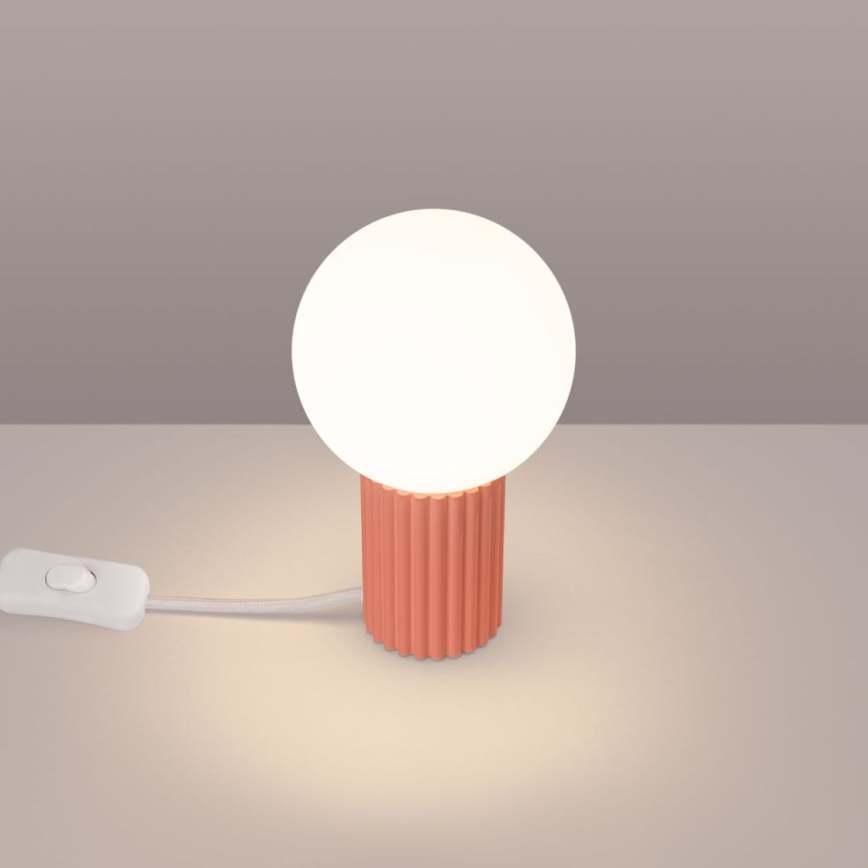 Lampe de table HALO 1xG9/8W/230V d. 12 cm rose