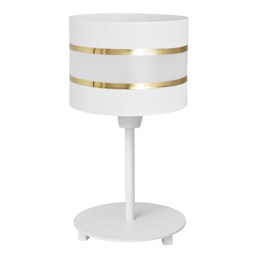 Lampe de table HELEN 1xE27/15W/230V blanc/doré
