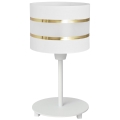 Lampe de table HELEN 1xE27/60W/230V blanc/doré