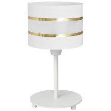 Lampe de table HELEN 1xE27/60W/230V blanc/doré
