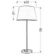 Lampe de table IBIS 1xE14/40W/230V blanc/chrome mat