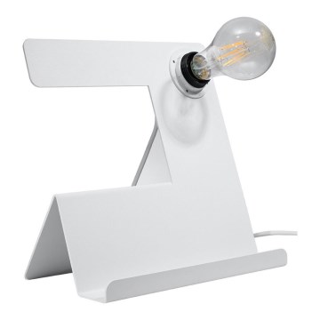 Lampe de table INCLINE 1xE27/60W/230V blanc
