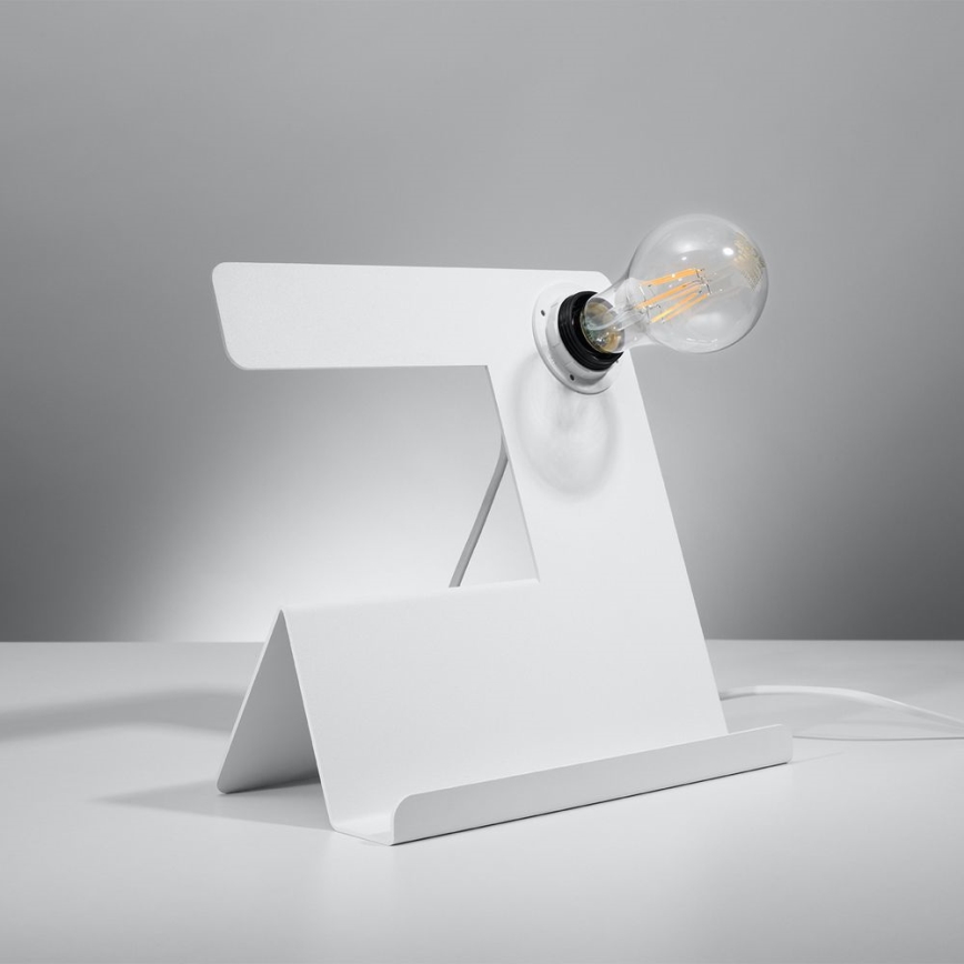 Lampe de table INCLINE 1xE27/60W/230V blanc