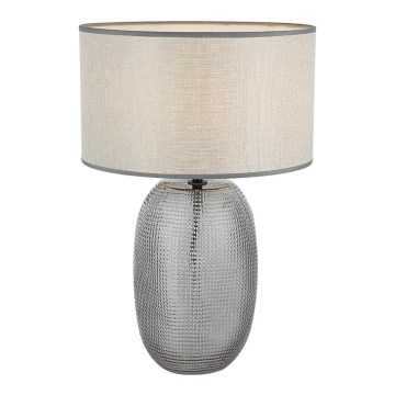 Lampe de table JENIFER 1xE27/40W/230V gris/fumé