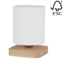 Lampe de table JENTA 1xE27/25W/230V chêne - certifié FSC