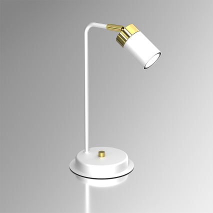 Lampe de table JOKER 1xGU10/25W/230V blanche/dorée