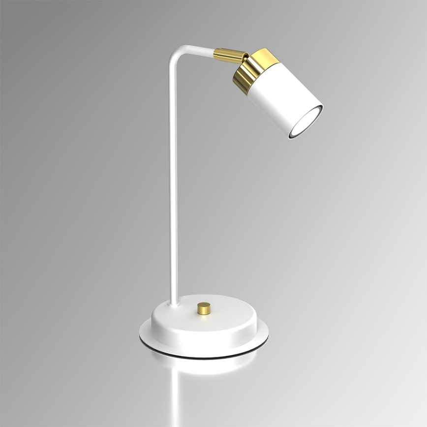 Lampe de table JOKER 1xGU10/25W/230V blanche/dorée