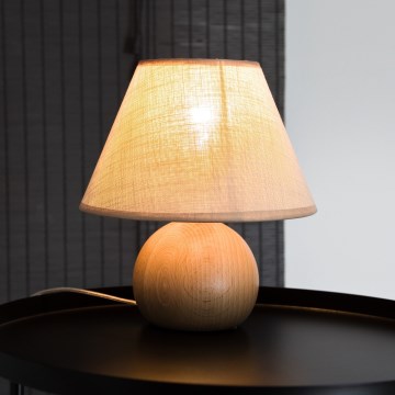 Lampe de table JUTA 1xE27/60W/230V hêtre
