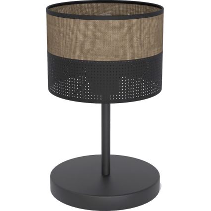 Lampe de table KARBON 1xE27/15W/230V noire/marron