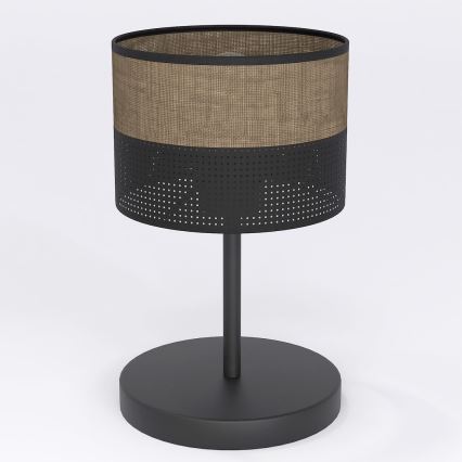 Lampe de table KARBON 1xE27/15W/230V noire/marron