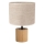 Lampe de table KRETA 1xE27/25W/230V chêne/beige chêne