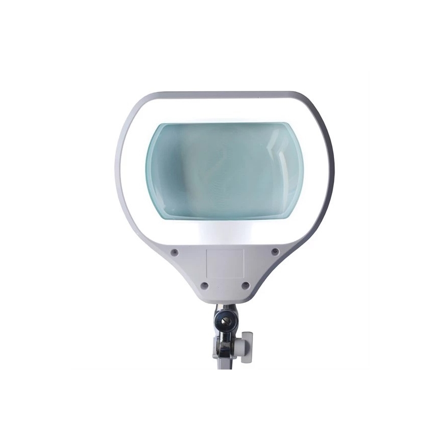 Lampe de table LED à intensité variable avec une loupe LED/12W/230V blanche