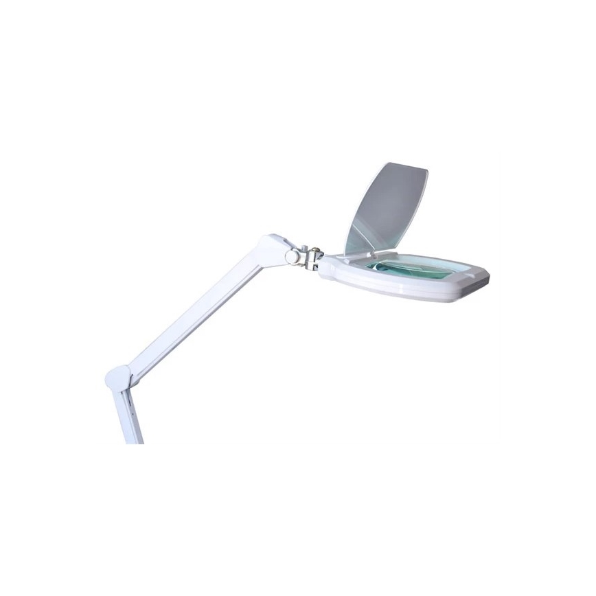 Lampe de table LED à intensité variable avec une loupe LED/12W/230V blanche