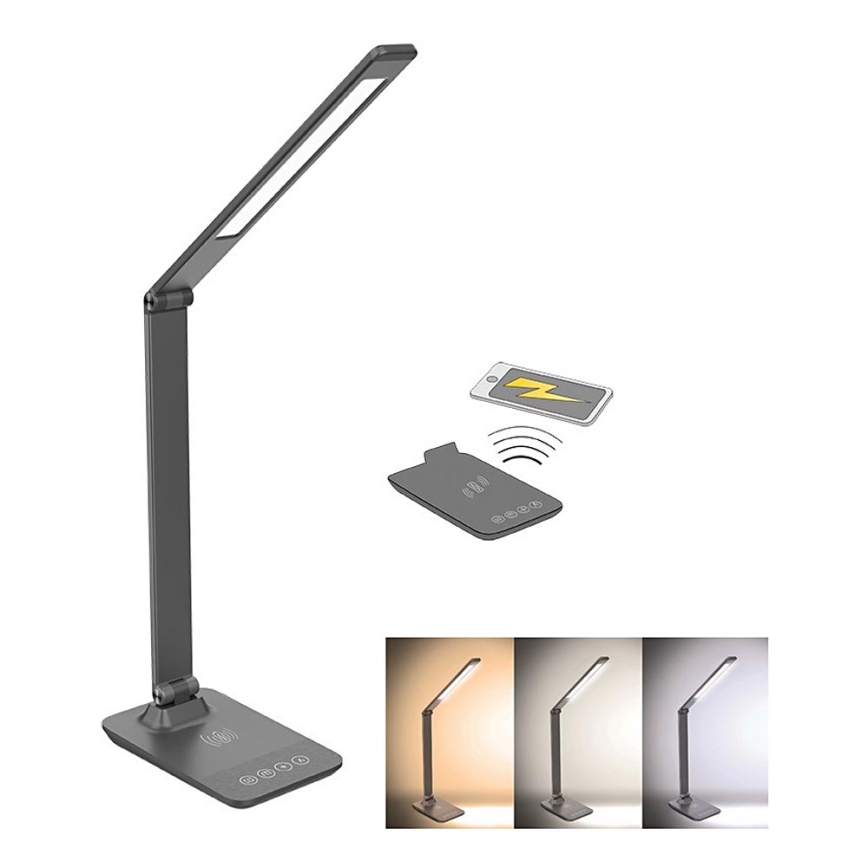 Lampe de table LED à intensité variable chargement sans fil LED/10W/100-240V