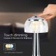 LED Lampe de table tactile rechargeable et à intensité variable LED/1W/5V 3000-6000K 1800 mAh chrome