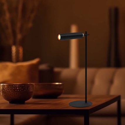 Lampe de table LED rechargeable à intensité variable magnétique LED/3W/5V 4000K 1500 mAh noir