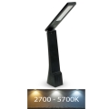 Lampe de table LED à intensité variable USB LED/4W/5V 3000K/4000K/5000K noire