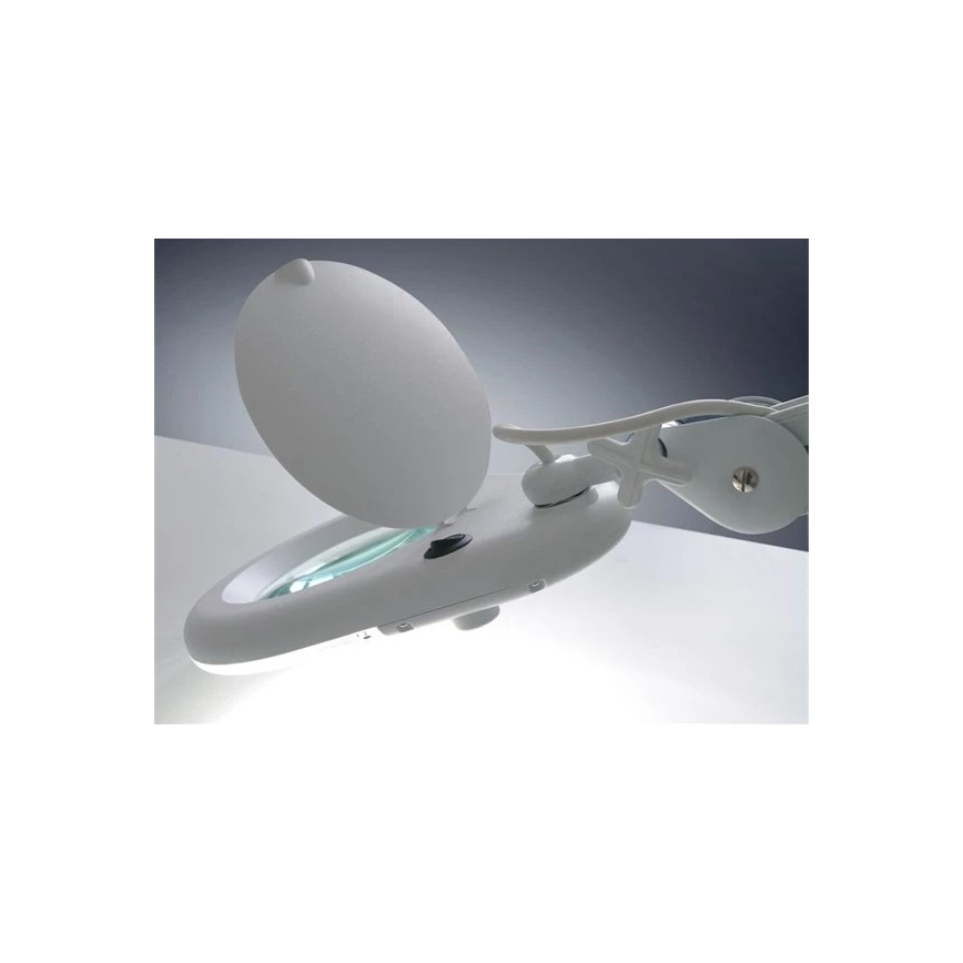 Lampe de table LED avec une loupe LED/9W/230V blanche