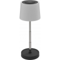 Lampe de table LED d'extérieur tactile et dimmable, rechargeable, 2W/5V, IP44, 1200 mAh, gris