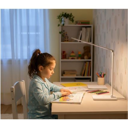 Lampe de bureau LED dimmable avec recharge sans fil NOBLITE Q LED/7W/230V 3000/4000/6500K blanche