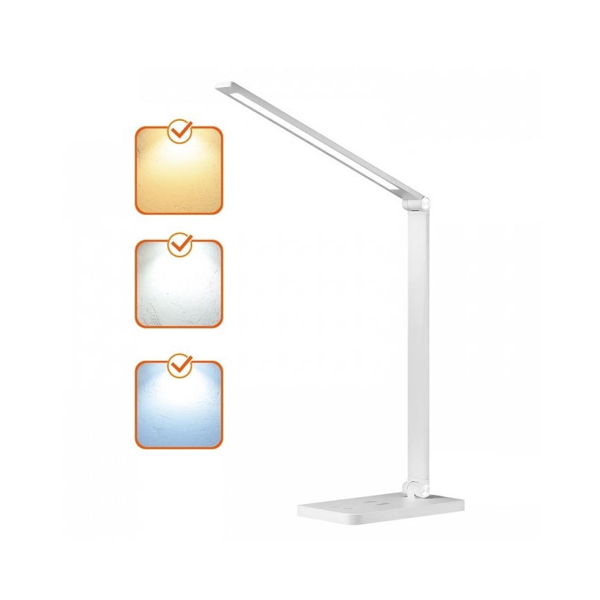 Lampe de bureau LED dimmable avec recharge sans fil NOBLITE Q LED/7W/230V 3000/4000/6500K blanche