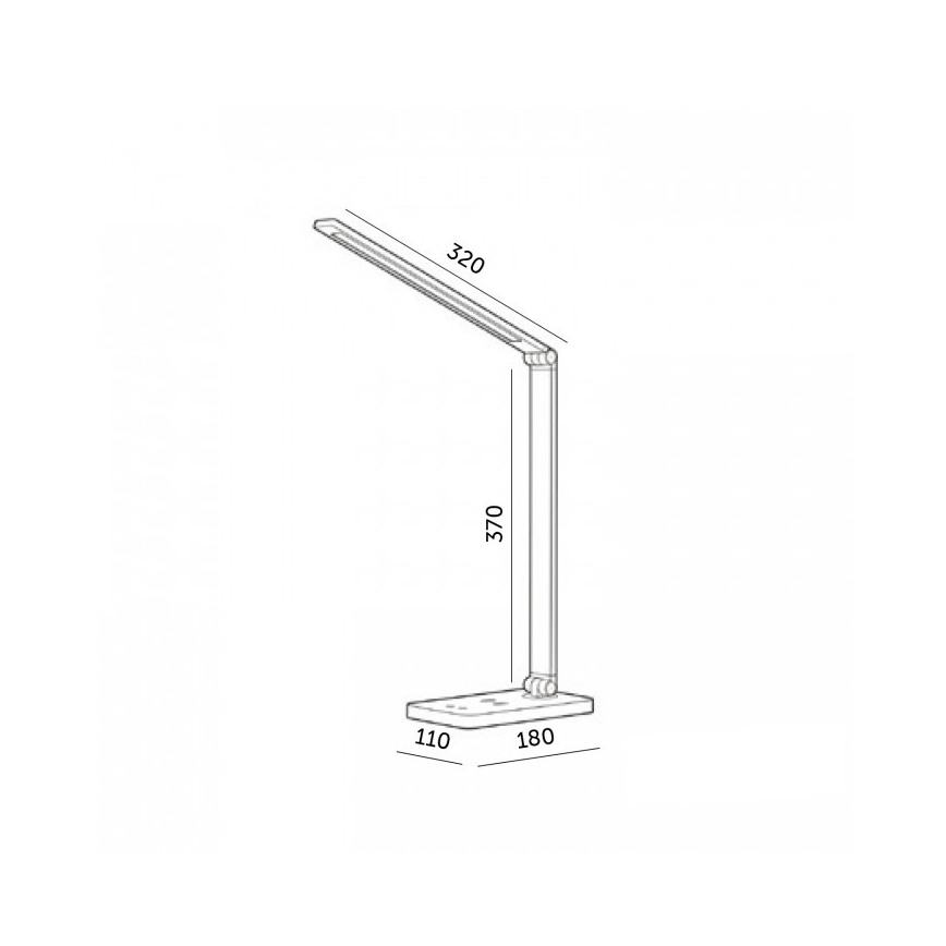 Lampe de bureau LED dimmable avec recharge sans fil NOBLITE Q LED/7W/230V 3000/4000/6500K blanche